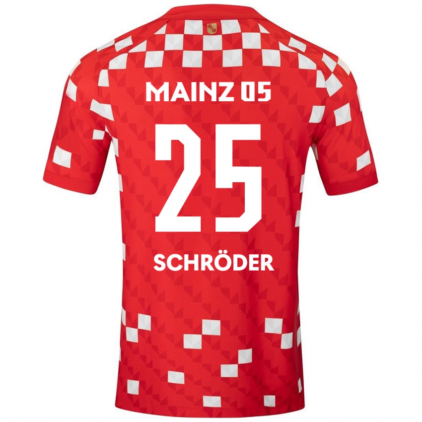 Kinder Maxim Schröder #25 Weiß Rot Heimtrikot Trikot 2024/25 T-Shirt Österreich