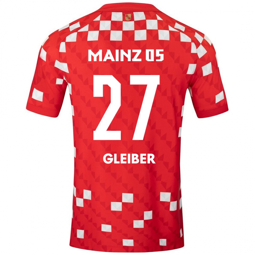 Kinder Daniel Gleiber #27 Weiß Rot Heimtrikot Trikot 2024/25 T-Shirt Österreich