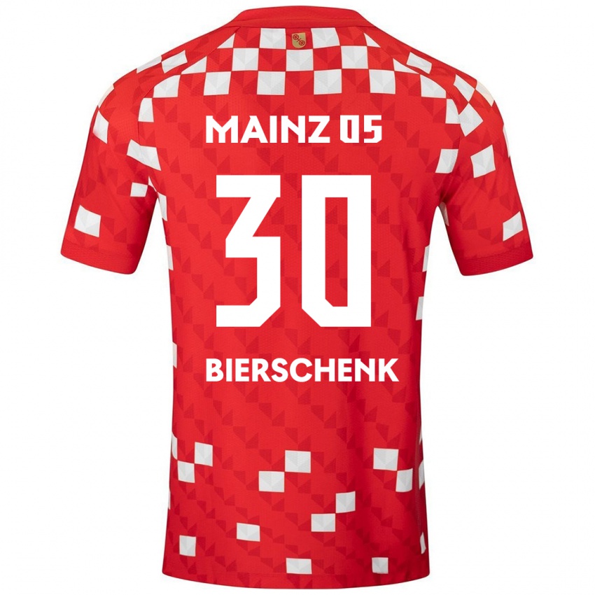 Kinder Lovis Bierschenk #30 Weiß Rot Heimtrikot Trikot 2024/25 T-Shirt Österreich