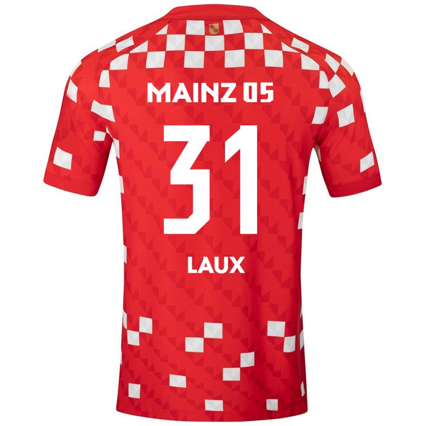 Kinder Lucas Laux #31 Weiß Rot Heimtrikot Trikot 2024/25 T-Shirt Österreich