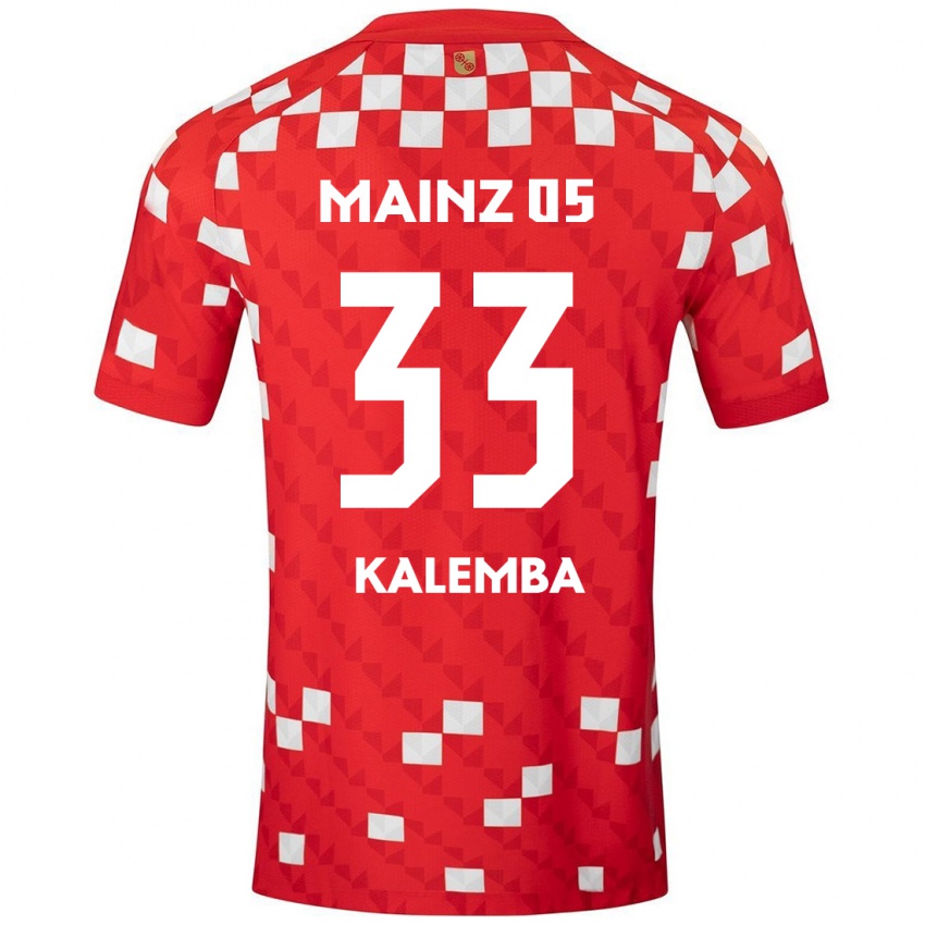 Kinder Marcel Kalemba #33 Weiß Rot Heimtrikot Trikot 2024/25 T-Shirt Österreich