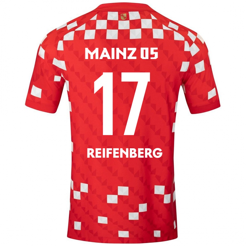 Kinder Michelle Reifenberg #17 Weiß Rot Heimtrikot Trikot 2024/25 T-Shirt Österreich