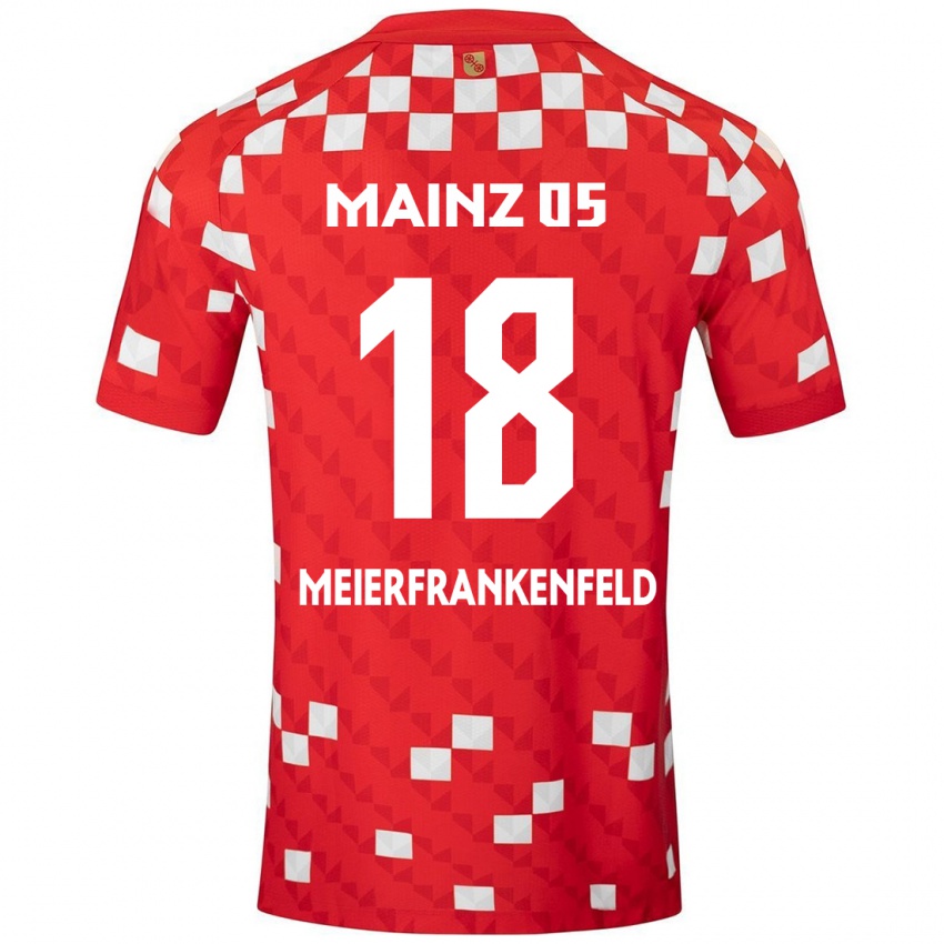 Kinder Jana Meierfrankenfeld #18 Weiß Rot Heimtrikot Trikot 2024/25 T-Shirt Österreich