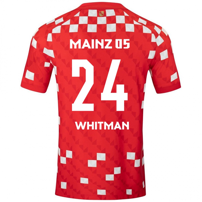 Kinder Katherine Whitman #24 Weiß Rot Heimtrikot Trikot 2024/25 T-Shirt Österreich