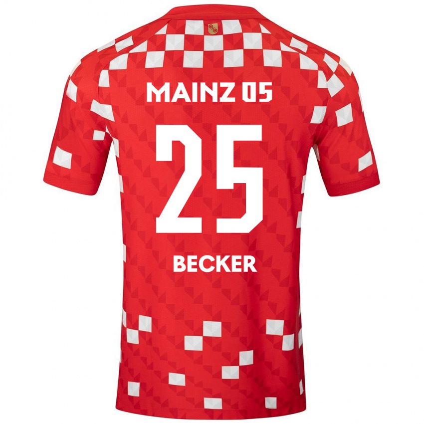 Kinder Kathrin Becker #25 Weiß Rot Heimtrikot Trikot 2024/25 T-Shirt Österreich