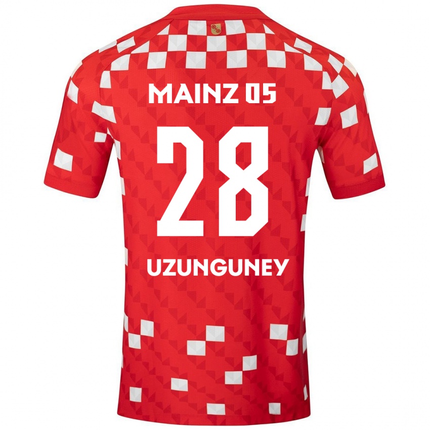 Kinder Ebru Uzungüney #28 Weiß Rot Heimtrikot Trikot 2024/25 T-Shirt Österreich