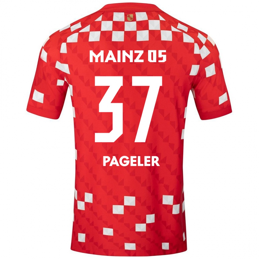 Kinder Maja Pageler #37 Weiß Rot Heimtrikot Trikot 2024/25 T-Shirt Österreich