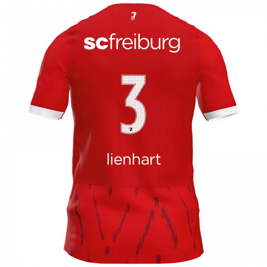 Kinder Philipp Lienhart #3 Rot Heimtrikot Trikot 2024/25 T-Shirt Österreich