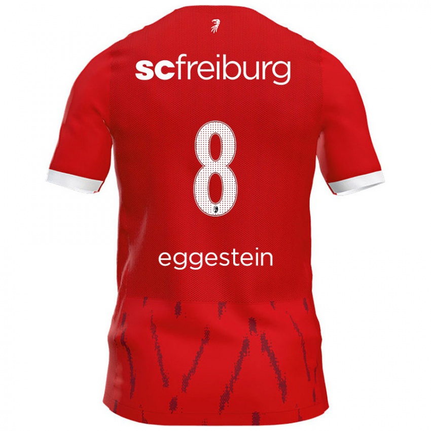 Kinder Maximilian Eggestein #8 Rot Heimtrikot Trikot 2024/25 T-Shirt Österreich