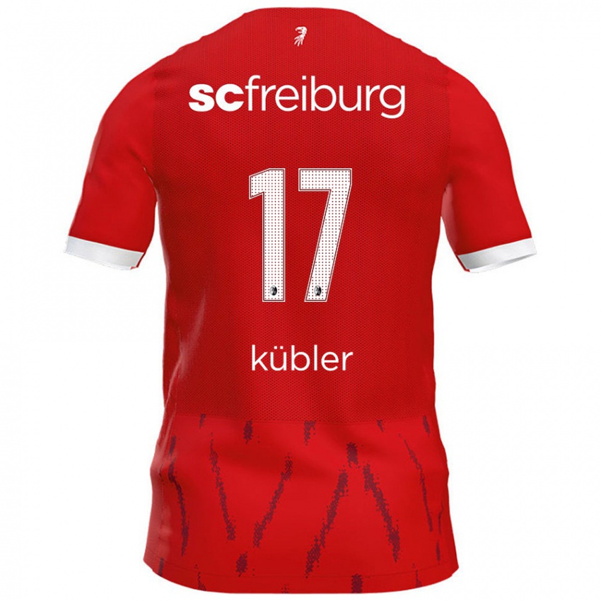 Kinder Lukas Kübler #17 Rot Heimtrikot Trikot 2024/25 T-Shirt Österreich