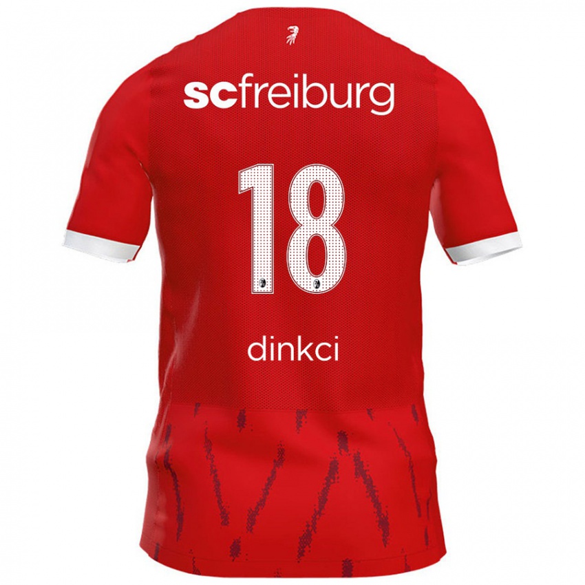 Kinder Eren Dinkci #18 Rot Heimtrikot Trikot 2024/25 T-Shirt Österreich