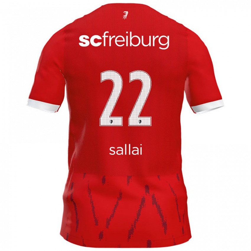 Kinder Roland Sallai #22 Rot Heimtrikot Trikot 2024/25 T-Shirt Österreich