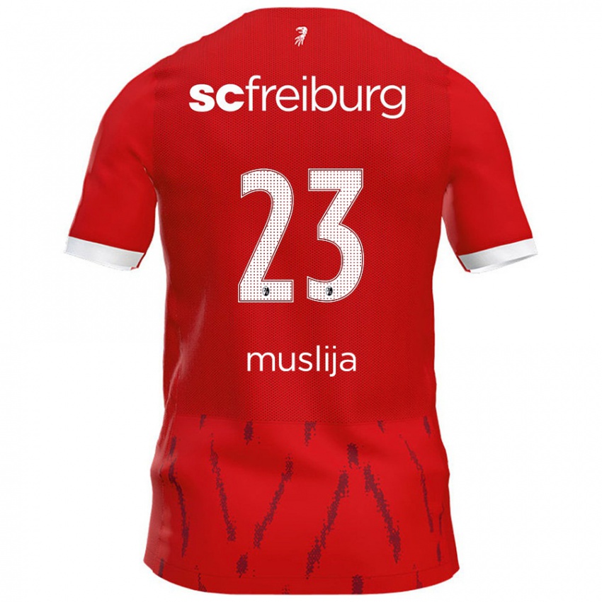 Kinder Florent Muslija #23 Rot Heimtrikot Trikot 2024/25 T-Shirt Österreich