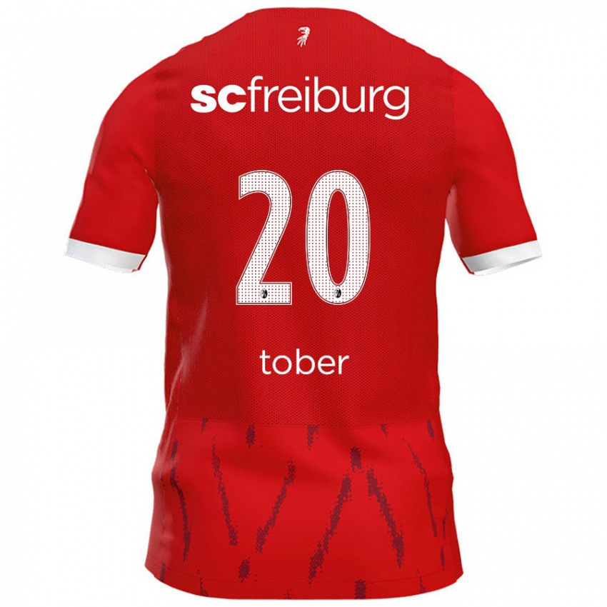 Kinder Louis Tober #20 Rot Heimtrikot Trikot 2024/25 T-Shirt Österreich