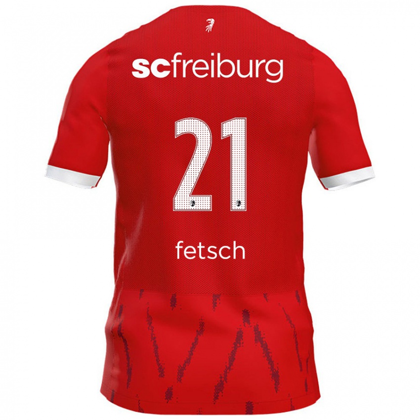 Kinder Mathias Fetsch #21 Rot Heimtrikot Trikot 2024/25 T-Shirt Österreich