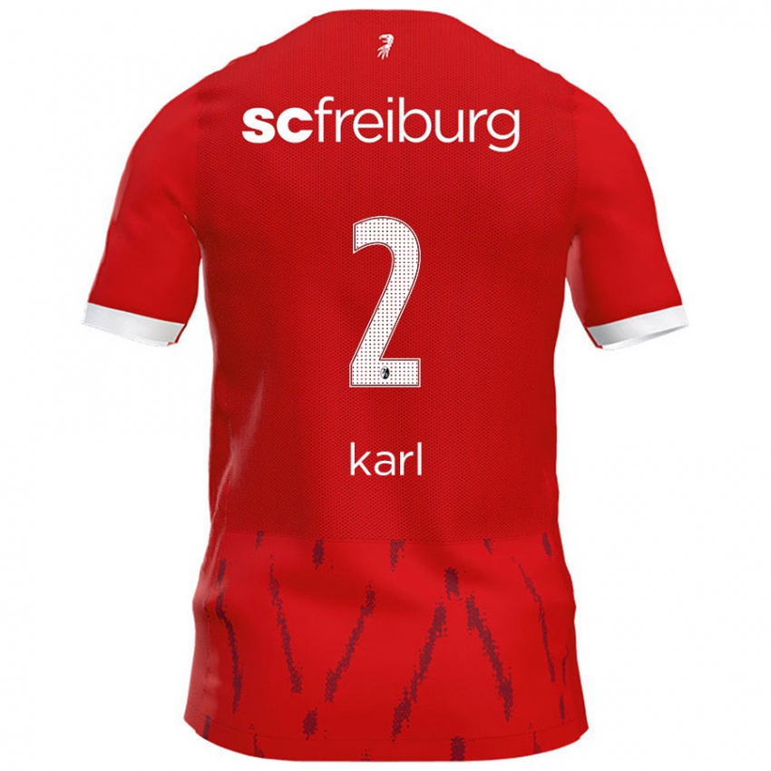 Kinder Lisa Karl #2 Rot Heimtrikot Trikot 2024/25 T-Shirt Österreich