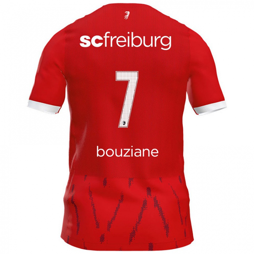 Kinder Chiara Bouziane #7 Rot Heimtrikot Trikot 2024/25 T-Shirt Österreich