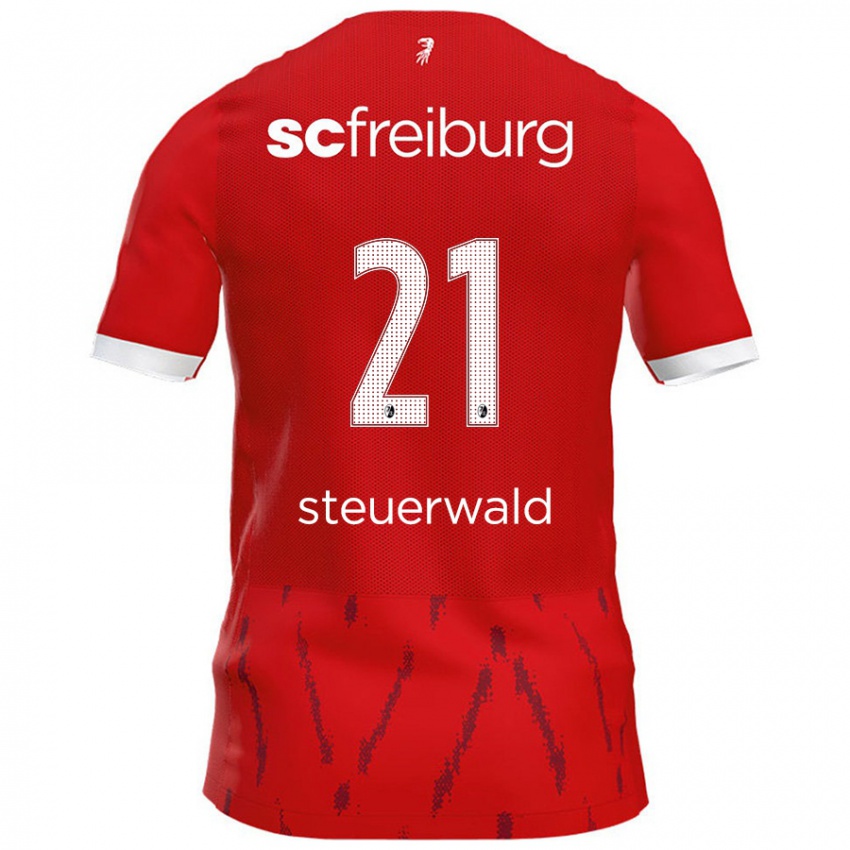 Kinder Samantha Steuerwald #21 Rot Heimtrikot Trikot 2024/25 T-Shirt Österreich