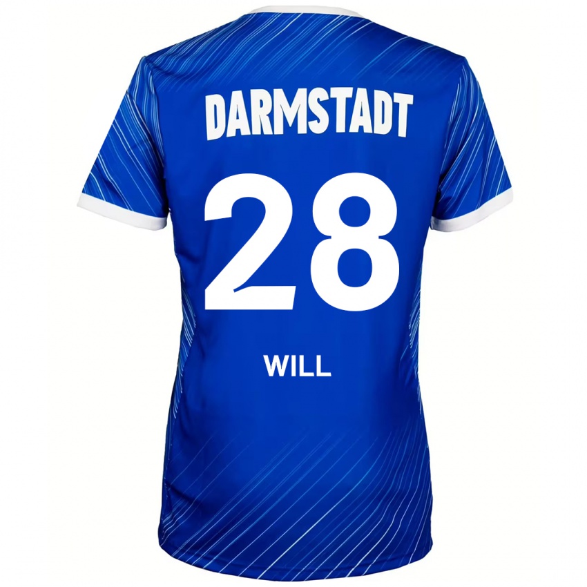 Kinder Paul Will #28 Blau Weiß Heimtrikot Trikot 2024/25 T-Shirt Österreich