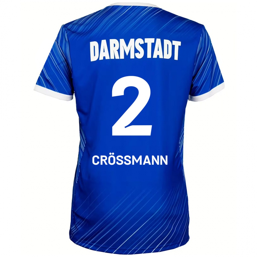 Kinder Elias Crößmann #2 Blau Weiß Heimtrikot Trikot 2024/25 T-Shirt Österreich