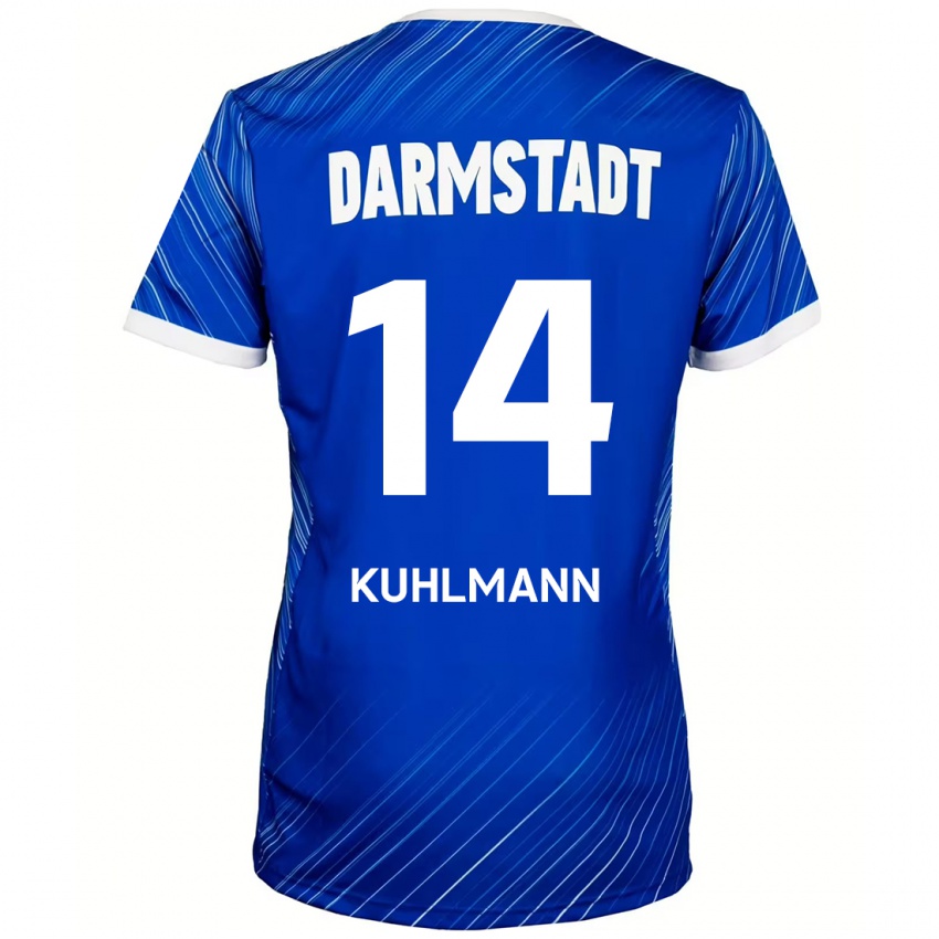 Kinder Marcel Kuhlmann #14 Blau Weiß Heimtrikot Trikot 2024/25 T-Shirt Österreich