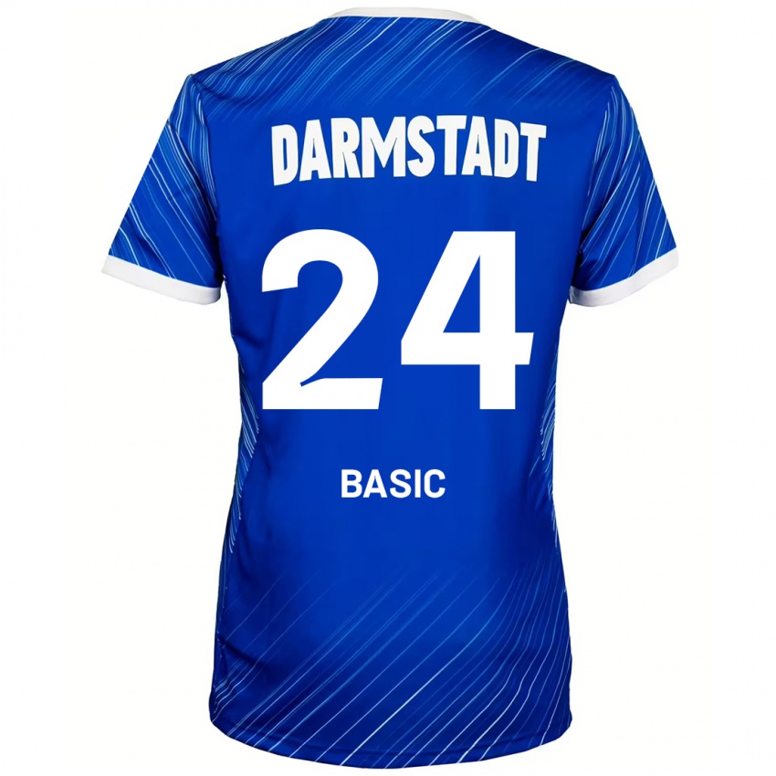 Kinder Benjamin Basic #24 Blau Weiß Heimtrikot Trikot 2024/25 T-Shirt Österreich