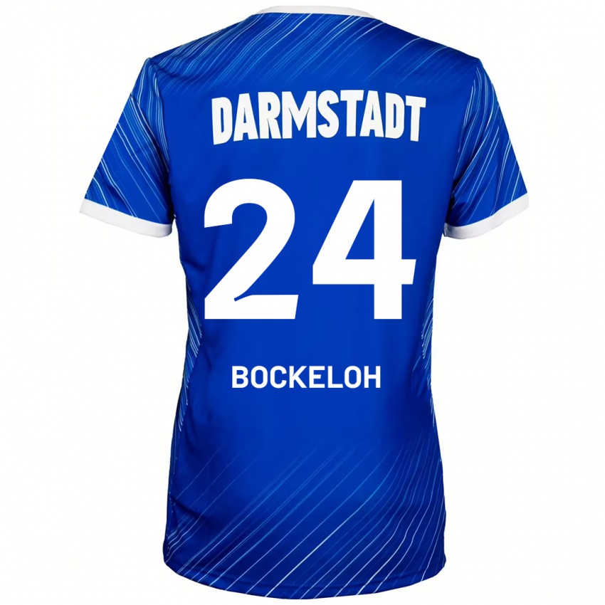 Kinder Leonhard Bockeloh #24 Blau Weiß Heimtrikot Trikot 2024/25 T-Shirt Österreich