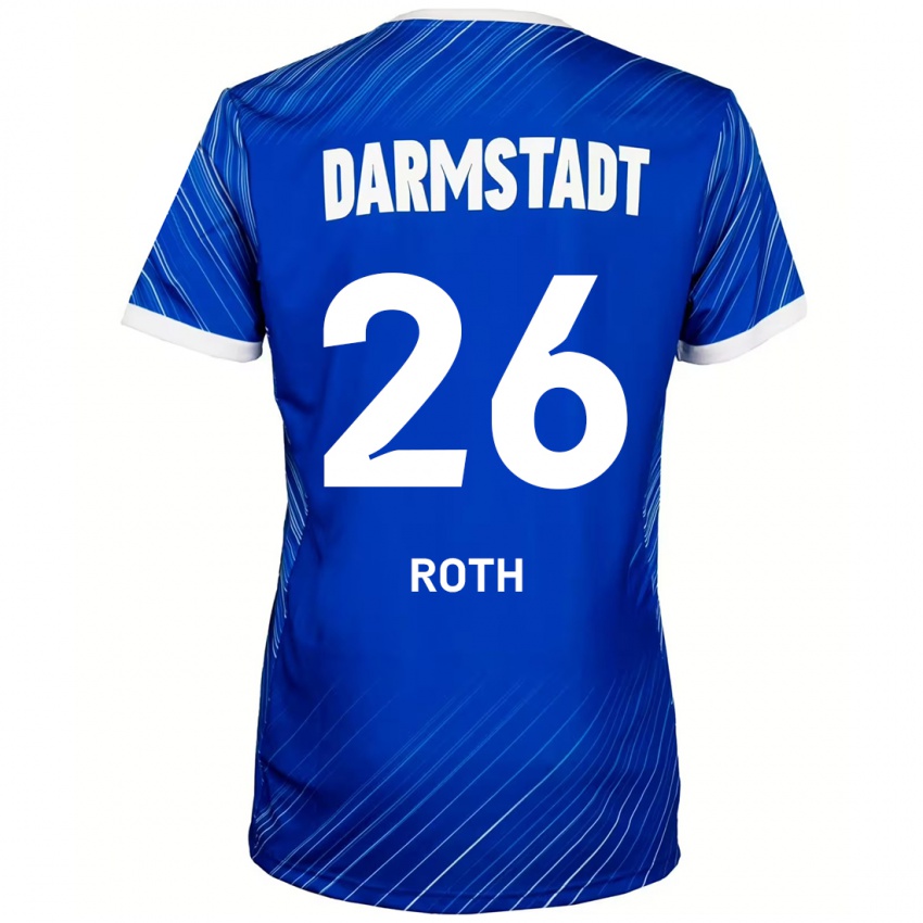 Kinder Maximilian Roth #26 Blau Weiß Heimtrikot Trikot 2024/25 T-Shirt Österreich