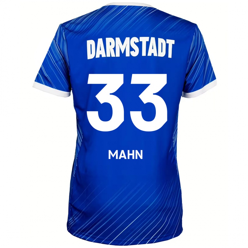 Kinder Jeremy Mahn #33 Blau Weiß Heimtrikot Trikot 2024/25 T-Shirt Österreich