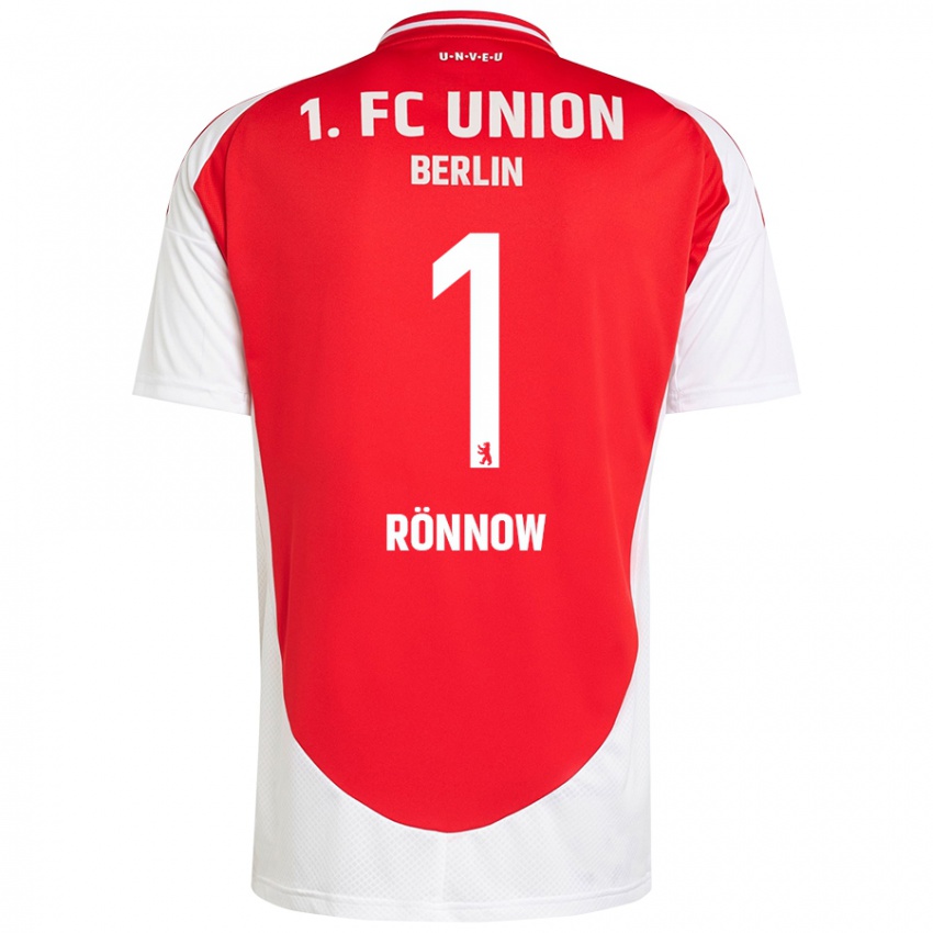 Kinder Frederik Rönnow #1 Rot Weiß Heimtrikot Trikot 2024/25 T-Shirt Österreich