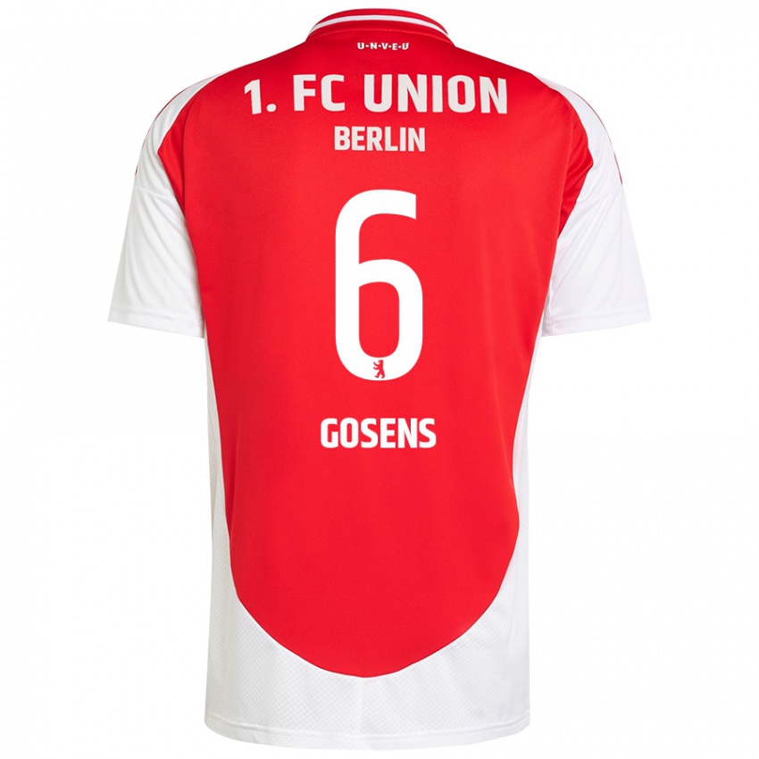 Kinder Robin Gosens #6 Rot Weiß Heimtrikot Trikot 2024/25 T-Shirt Österreich