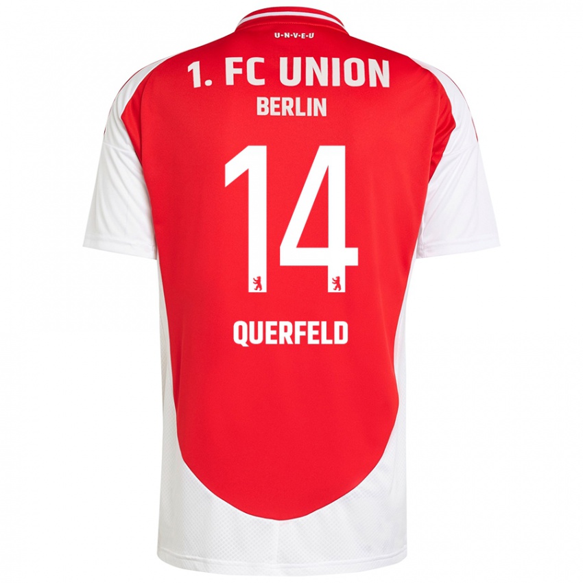 Kinder Leopold Querfeld #14 Rot Weiß Heimtrikot Trikot 2024/25 T-Shirt Österreich