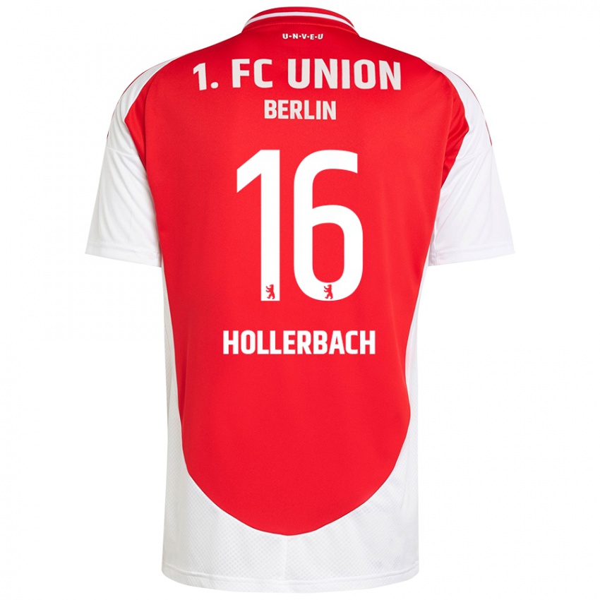 Kinder Benedict Hollerbach #16 Rot Weiß Heimtrikot Trikot 2024/25 T-Shirt Österreich