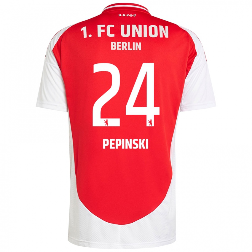 Kinder Louis Pepinski #24 Rot Weiß Heimtrikot Trikot 2024/25 T-Shirt Österreich