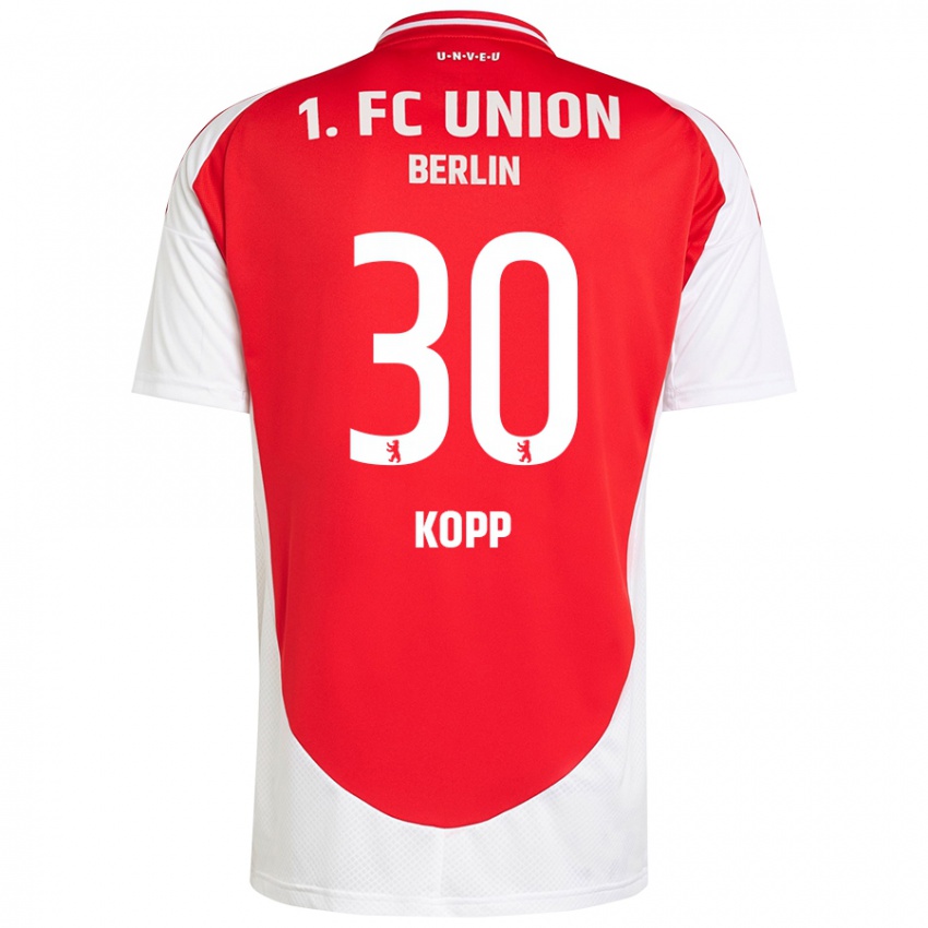 Kinder Marvin Kopp #30 Rot Weiß Heimtrikot Trikot 2024/25 T-Shirt Österreich