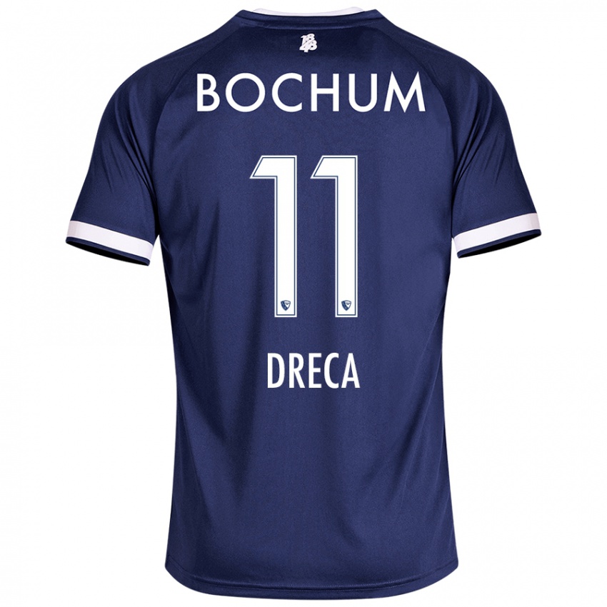 Kinder Benjamin Dreca #11 Dunkelblau Heimtrikot Trikot 2024/25 T-Shirt Österreich