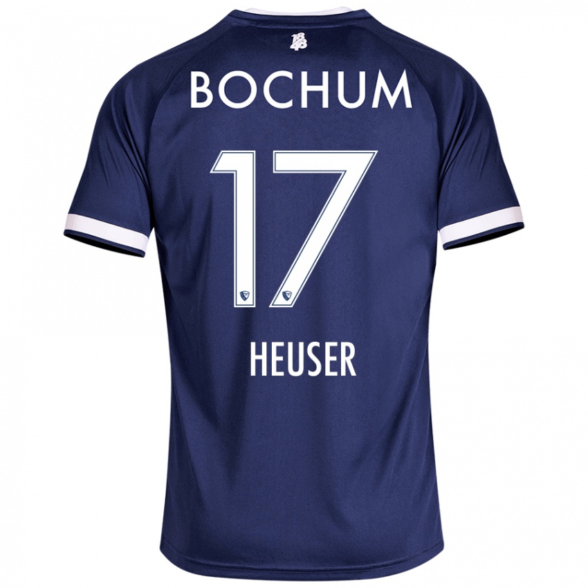 Kinder Ben Heuser #17 Dunkelblau Heimtrikot Trikot 2024/25 T-Shirt Österreich