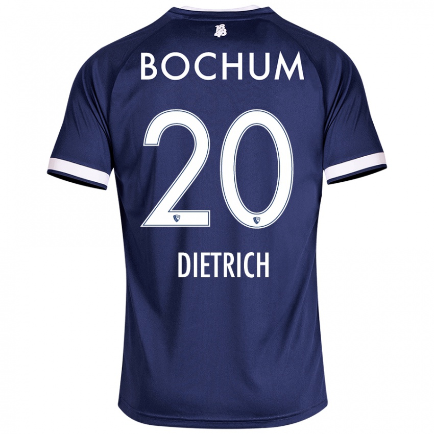 Kinder Sam Dietrich #20 Dunkelblau Heimtrikot Trikot 2024/25 T-Shirt Österreich