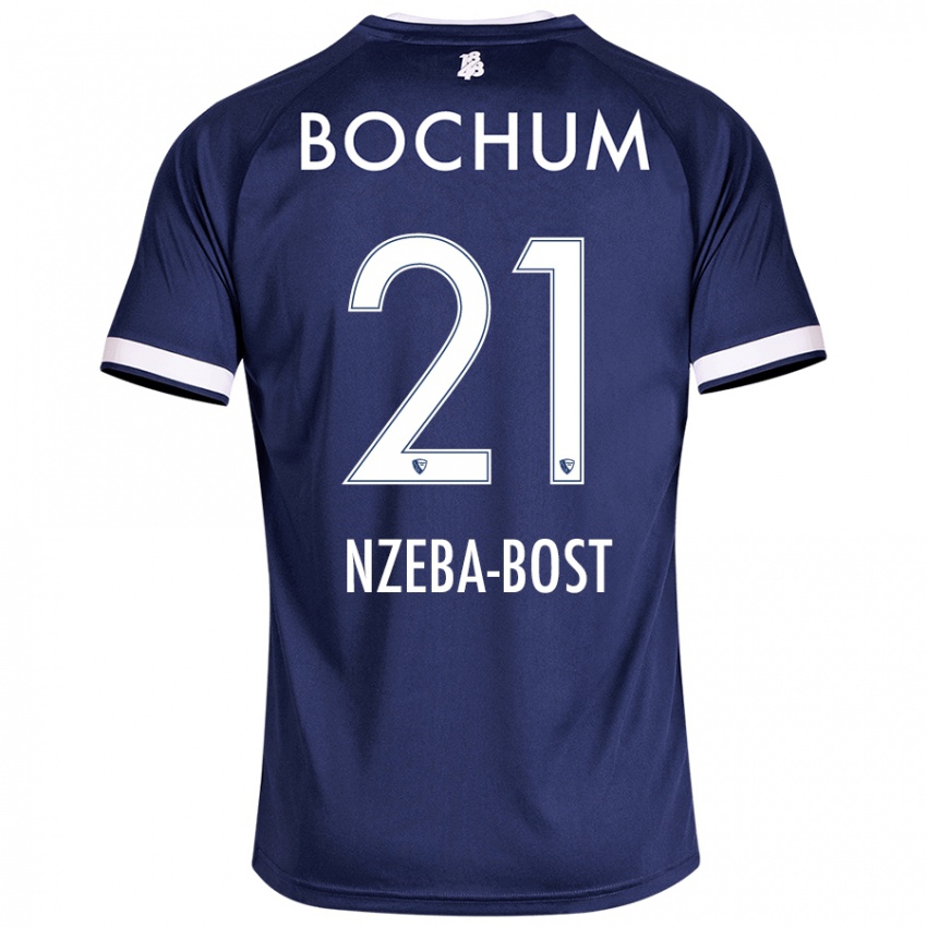 Kinder Jan Nzeba-Bost #21 Dunkelblau Heimtrikot Trikot 2024/25 T-Shirt Österreich