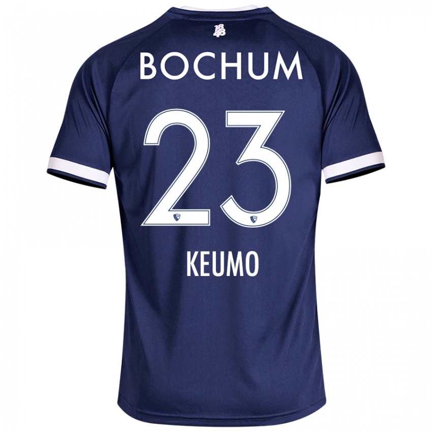 Kinder Owono-Darnell Keumo #23 Dunkelblau Heimtrikot Trikot 2024/25 T-Shirt Österreich