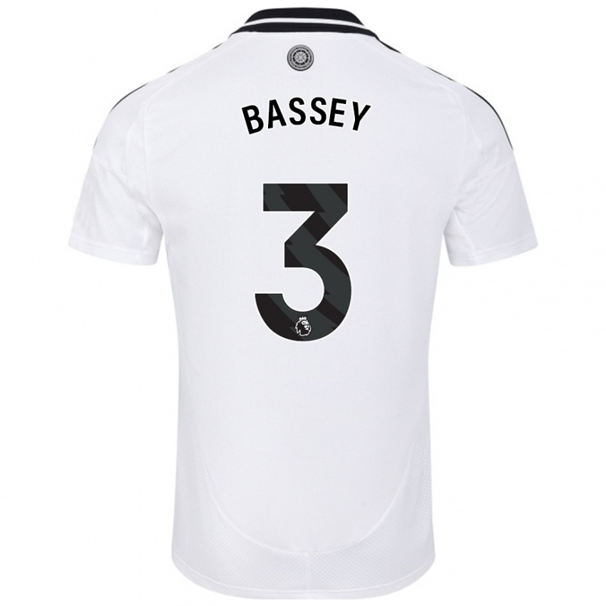 Kinder Calvin Bassey #3 Weiß Heimtrikot Trikot 2024/25 T-Shirt Österreich