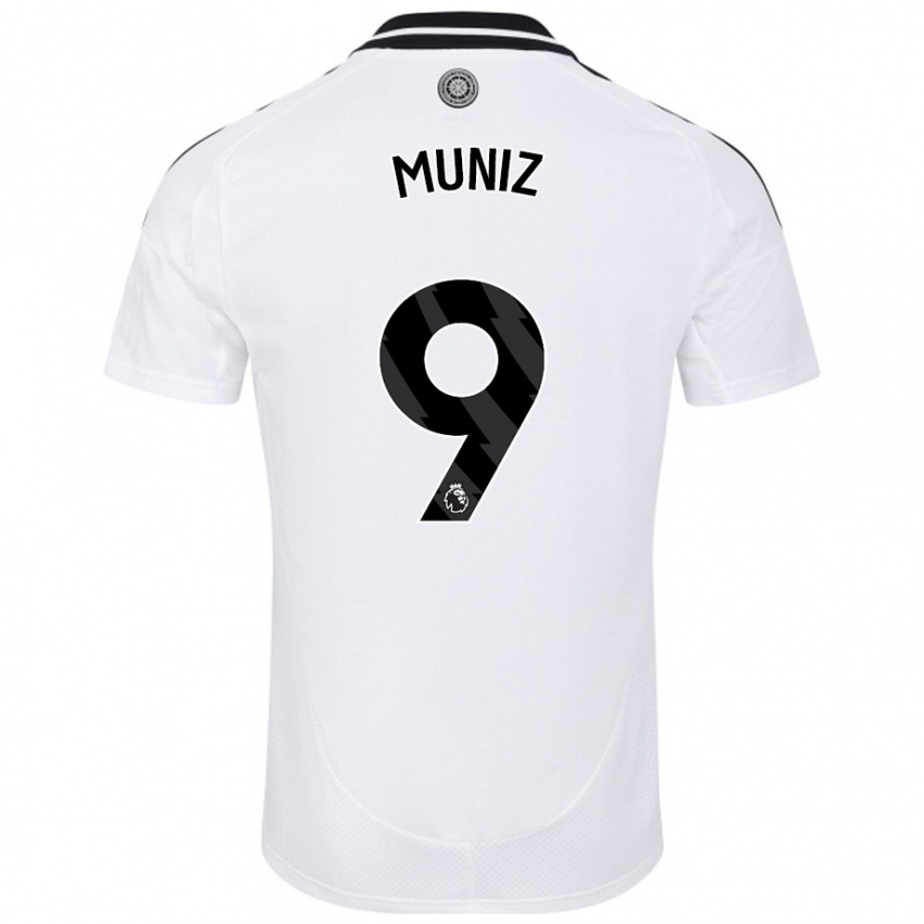 Kinder Rodrigo Muniz #9 Weiß Heimtrikot Trikot 2024/25 T-Shirt Österreich