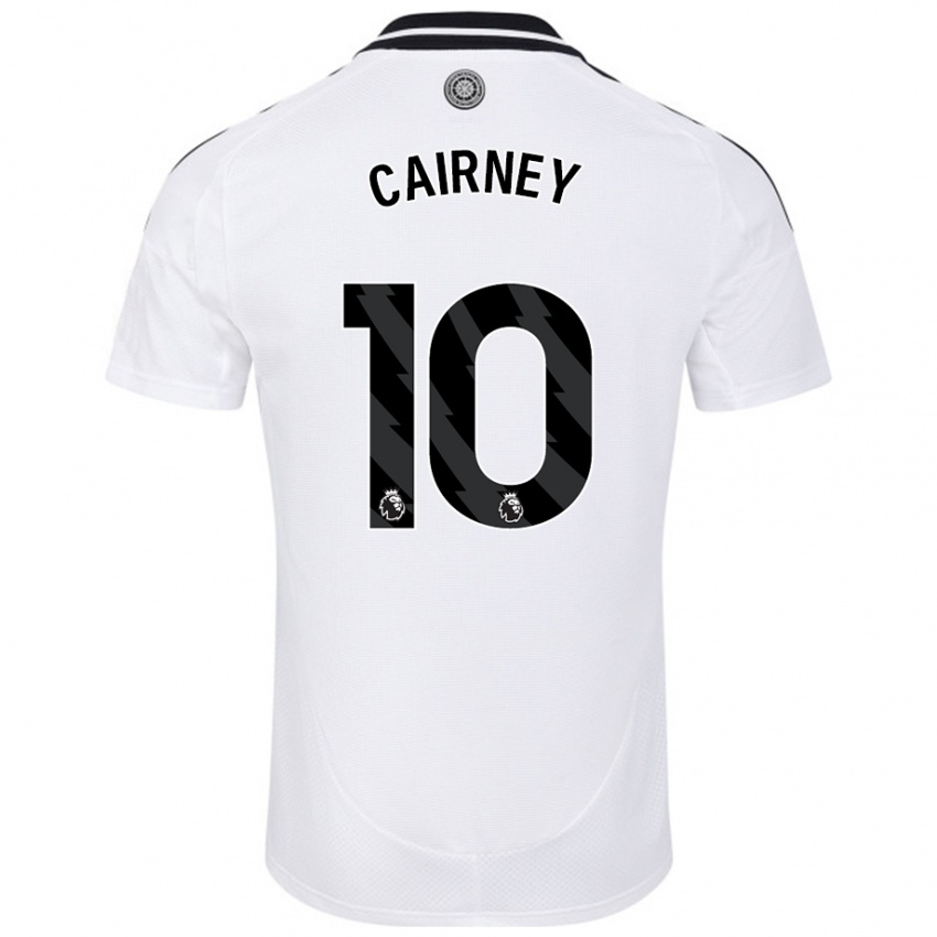 Kinder Tom Cairney #10 Weiß Heimtrikot Trikot 2024/25 T-Shirt Österreich