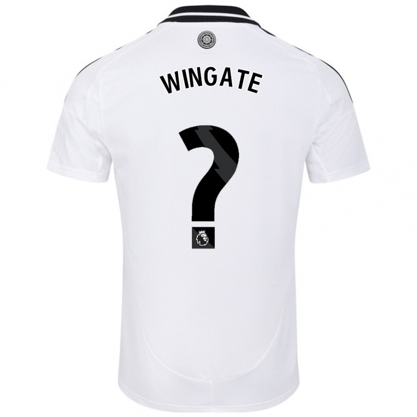 Kinder Tom Wingate #0 Weiß Heimtrikot Trikot 2024/25 T-Shirt Österreich