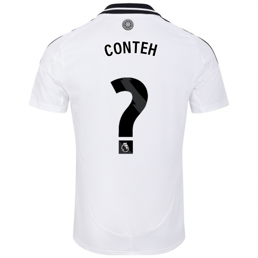 Kinder Daniel Conteh #0 Weiß Heimtrikot Trikot 2024/25 T-Shirt Österreich