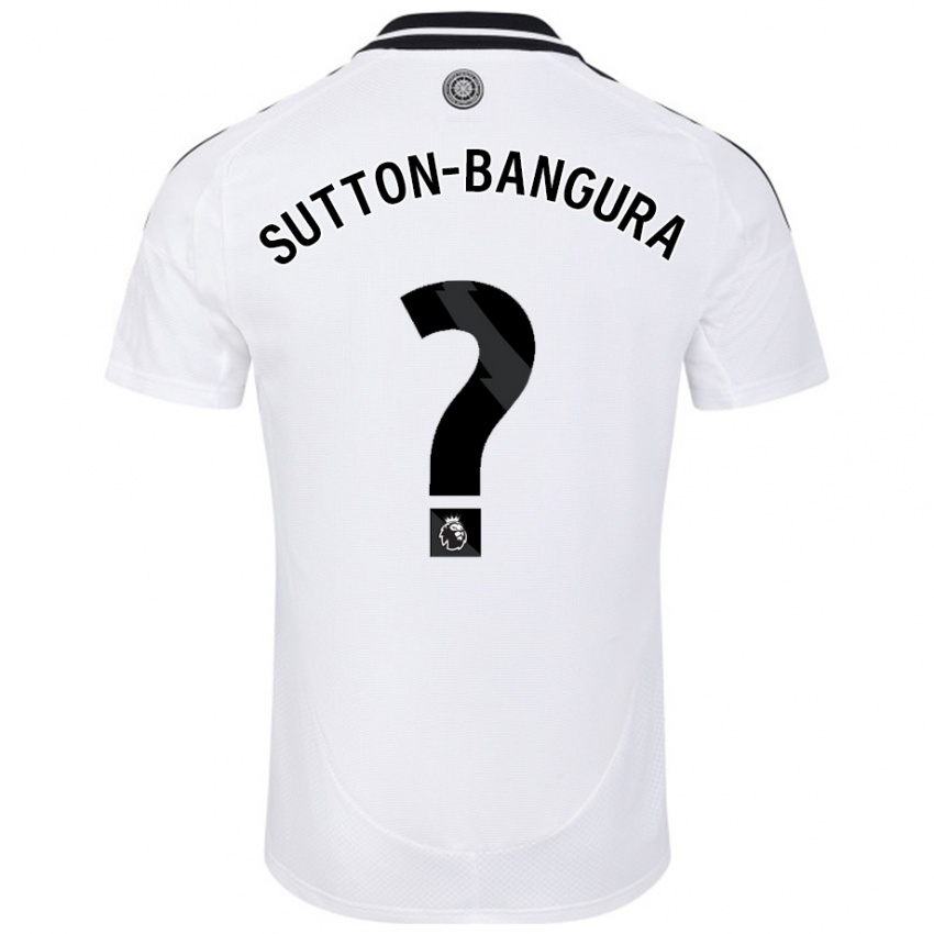 Kinder William Sutton-Bangura #0 Weiß Heimtrikot Trikot 2024/25 T-Shirt Österreich