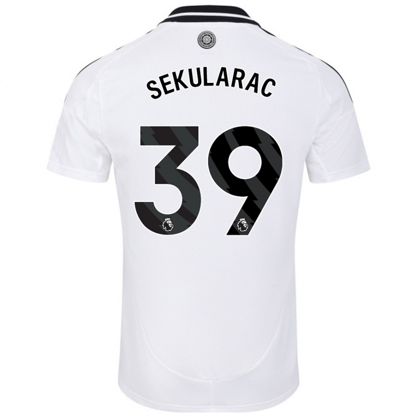 Kinder Kristian Sekularac #39 Weiß Heimtrikot Trikot 2024/25 T-Shirt Österreich