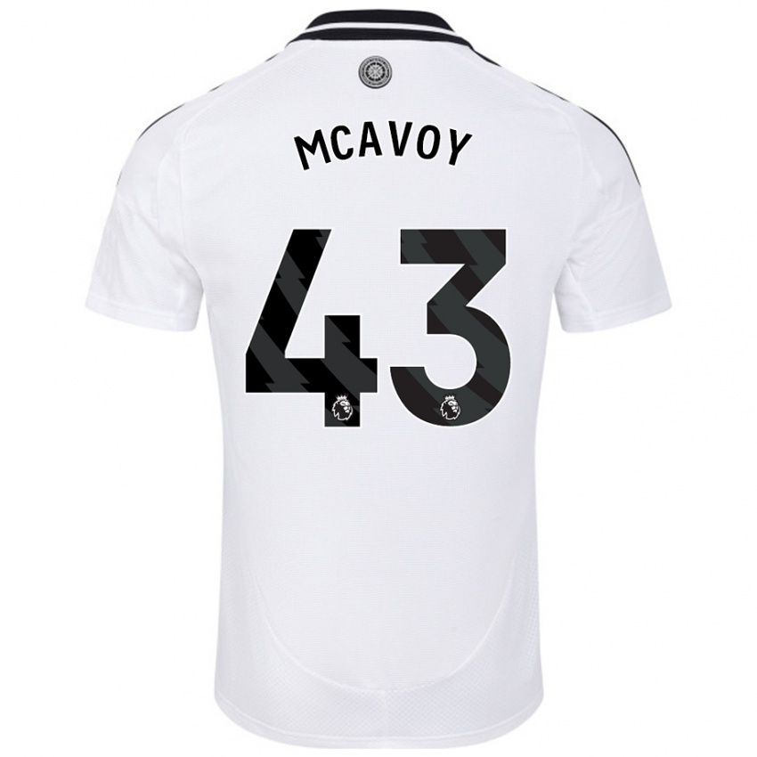 Kinder Connor Mcavoy #43 Weiß Heimtrikot Trikot 2024/25 T-Shirt Österreich