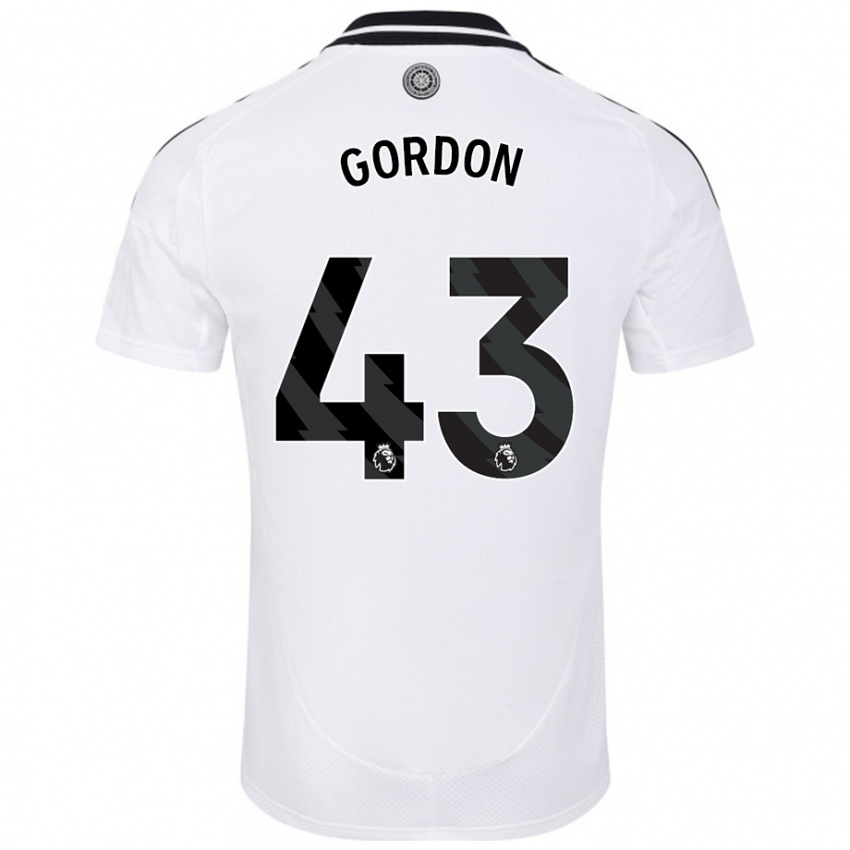 Kinder Lemar Gordon #43 Weiß Heimtrikot Trikot 2024/25 T-Shirt Österreich