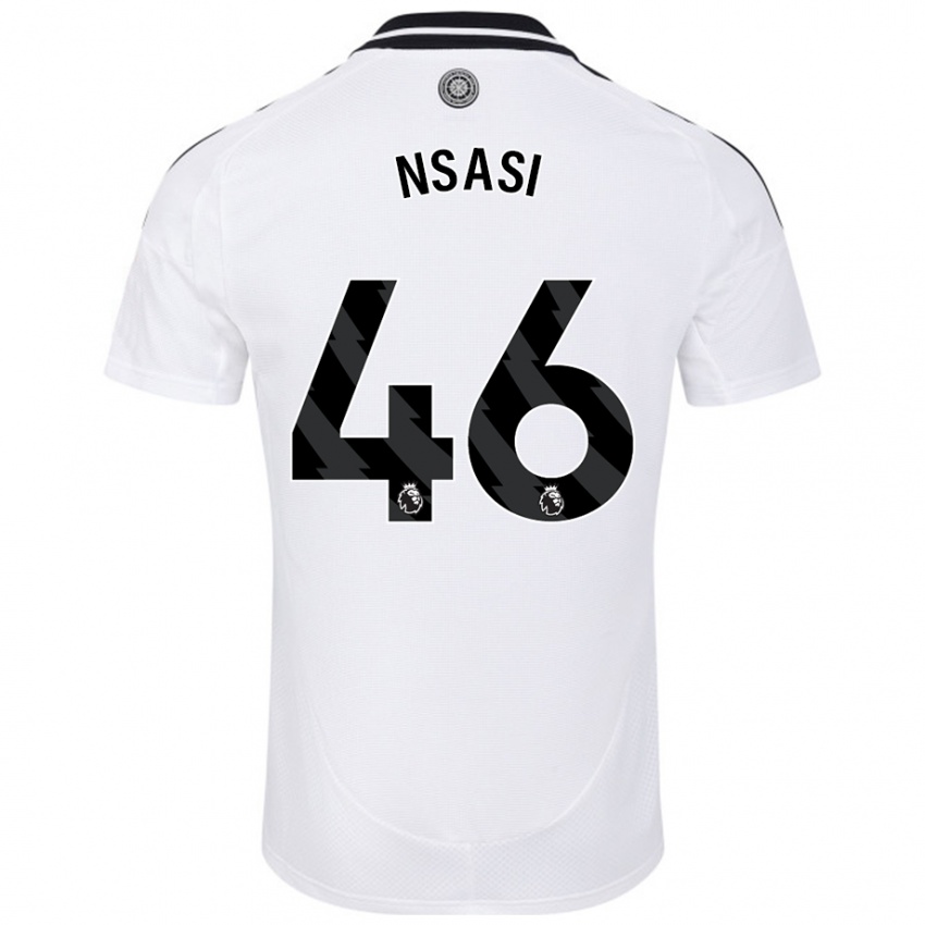 Kinder Eddie Nsasi #46 Weiß Heimtrikot Trikot 2024/25 T-Shirt Österreich